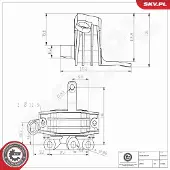 ESEN SKV Lagerung, Motor 75SKV423