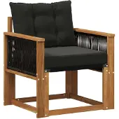 Syfax Outdoor Mittelsofa Massivholz Akazie Natur