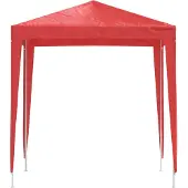 vidaXL Party-Zelt 200 x 200 x 240 cm Rot PE und Stahl