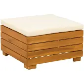 vidaXL Garten-Fußhocker Massivholz Akazie Braun