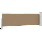 vidaXL Seitenmarkise 100 x 300 cm 100% Polyester Eisen Stahl