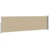 vidaXL Ausziehbare Seitenmarkise 117 x 600 cm Polyester Rechtwinklig