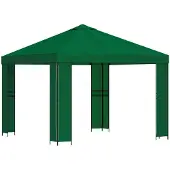 Syfax Pavillon 3 x 3 m Grün Polyester und Stahl 190 gsm