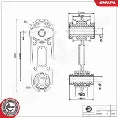 ESEN SKV Lagerung, Motor 75SKV403