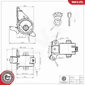 ESEN SKV Lagerung, Motor 75SKV375