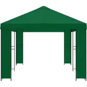 vidaXL Gartenpavillon 6 x 3 m Grün Polyester und Stahl 190 gsm