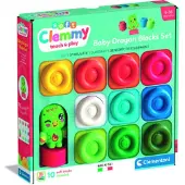 Clementoni Baby Clemmy: Weiche Bausteine mit Drachenfigur – Set mit 10 Teilen