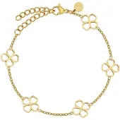 GOOD.designs Armband Kleeblatt in Gold | Gr.: onesize