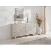 Vente-unique Kommode mit 6 Schubladen - MDF - Beige - LUDIMA