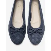 Forever & Always Nopos Leder Cap-Toe Ballerina