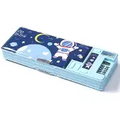 OEM Kinder Schulbox Multifunktions Etui lichtblau