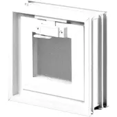 Glassblocks Lüftungsfenster Weiß Kunststoff GBMR1919