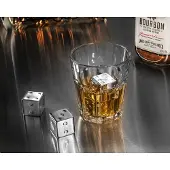 Master 4x Whiskysteine aus Edelstahl - Würfel