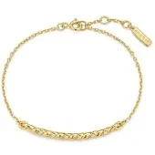 Ania Haie - BRACELET - RIPPLE JOY - Textured Chain - gold