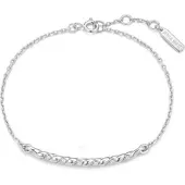 Ania Haie - BRACELET - RIPPLE JOY - Textured Chain - silber