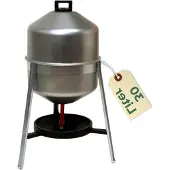 Markenlos Metall-Siphontränke 30 L mit automatischer Wasserversorgung für Hühner