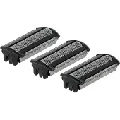 VHBW 3x Ersatz-Scherköpfe kompatibel mit Philips BodyGroom S3000 BG30xx, BG3010 Elektrorasierer, Schwarz Silber
