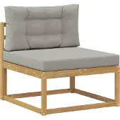 vidaXL Outdoor-Sofagarnitur 4 stk. Weiß und Hellgrau Polyester