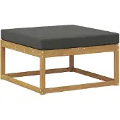 vidaXL Outdoor-Fußhocker Polyester Weiß