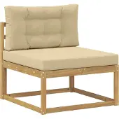 vidaXL Outdoor-Sofagarnitur 8 stk. Weiß und Beige