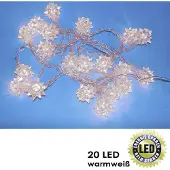 Gravidus 20 LED Lichterkette Sternenkette Weihnachten mit Sternen