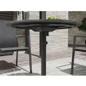 Mwh Flip Klapptisch Aluminium/HPL rund Ø78 cm