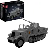 Mould King 20048 Deutscher Flak Halbkettenfahrzeug Klemmbausteine 1188pcs Spielzeug Bausatz