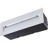 LUCANDE Loya LED Indbygnings Wandleuchte 23x8 IP54 Weiß - , Loya, Weiß, für Terrasse, Aluminium, Modern