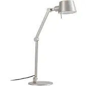 LUCANDE Silka Tischleuchte, nickel satin, verstellbar, 93 cm, E27 - , Silka, Metallisch, für Arbeitszimmer / Büro, Metall, Modern