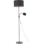 LINDBY Stehlampe Melanie , alu / grau / zink, für Wohn- / Esszimmer, Metall, Modern, Stehlampe