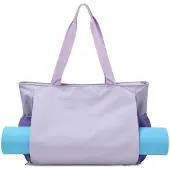 Unyqoos Multifunktionale Damen-Sporttasche 41,5×17×34 cm, wasserabweisendes Polyester, Yogamattenfach & wasserdichte Fächer, leicht 0,42 kg