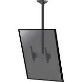 KIMEX - Neigbarer Deckenhalter für 1 Hochformatbildschirm 43''-75'' - Höhe 150cm