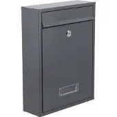VOREL Briefkasten 360 x 260 x 80 mm GRAPHIT
