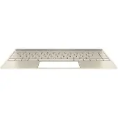 HP 928503-FL1, Gehäuse-Unterteil+Tastatur, Tschechisch, Slowakisch, Tastatur mit Hintergrundbeleuchtung, , Envy 13