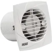 CATA B-15 PLUS T Badlüfter mit Zeitschaltuhr, 25W, Rohrleitung 150mm, weiß