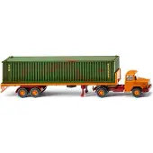 Wiking magirus-Deutz Miniatur-LKW 1:87 gr?n/orange