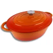 Usorteret Emaillierte Gusseisen-Bratpfanne 6 l ORANGE