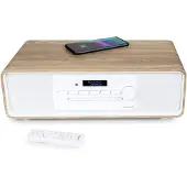 Thomson MIC301IDABBT, Heim-Audio-Mikrosystem, Holz, Weiß, 60 W, FM, DAB+, 3,5 mm, Drehregler