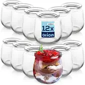 Orion Joghurtglas Dessertglas Glasbehälter kleine Einmachgläser 130 ml 12 Stk.