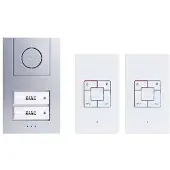 M-E Modern-Electronics modern-electronics 41186 Türsprechanlage Kabelgebunden Komplett-Set 2 - Silber (41186)