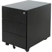Schaffenburg Rollcontainer »Claudius« 3 Schübe extratief schwarz, 42x53.5x58 cm