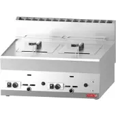 Gastro Gasdoppelfritteuse 65/70FRG 2 x 8L