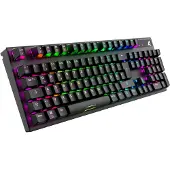 Sharkoon SKILLER SGK20 Red, Kabelgebunden, USB, Mechanischer Switch, QWERTZ, RGB-LED, Schwarz