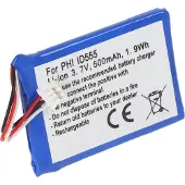 AccuCell Akku passend für den Akku PHILIPS ID555, ID5551B/38, ID5552B/38
