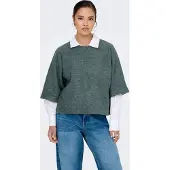 ONLY Strickpullover "ONLSIMONI 3/4 PULLOVER KNT NOOS" Materialmix, regular fit