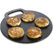 Kitchencraft Backstein Tablett, Antihaft, Backofen oder Platte, für Pizza, Brot, Pfannkuchen und other Rezepte im Geschenkkarton of, Rund, Gusseisen, 27cm x 6.5mm