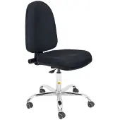 Wetec Drehstuhl Standard, mit Rollen, ESD, 480-610 mm, schwarz (Antistatisch)
