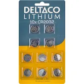 Deltaco battery - 10 x CR2032 - Li