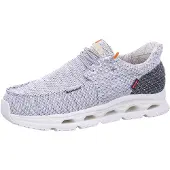 Fusion Herren Sneaker Jack 5.0 Weiß aus Textil in Leinenoptik mit herausnehmbarer Korksohle