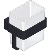 Giese Gifix Tono Glashalter 39010-14 Wandmodell, schwarz matt